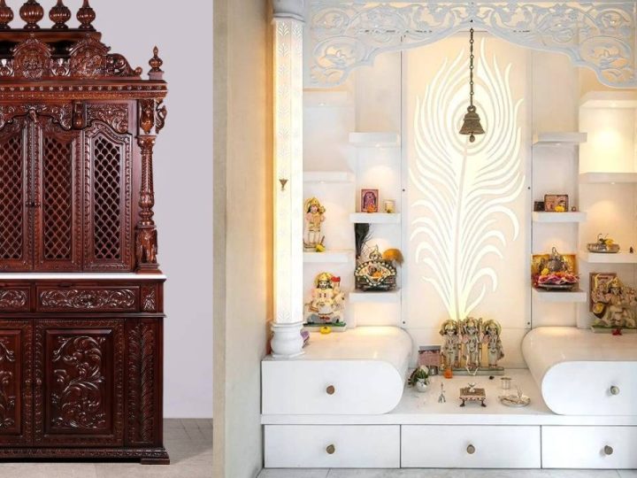 Carved Wooden vs. Marble Pooja Units: Which One Should You Choose?