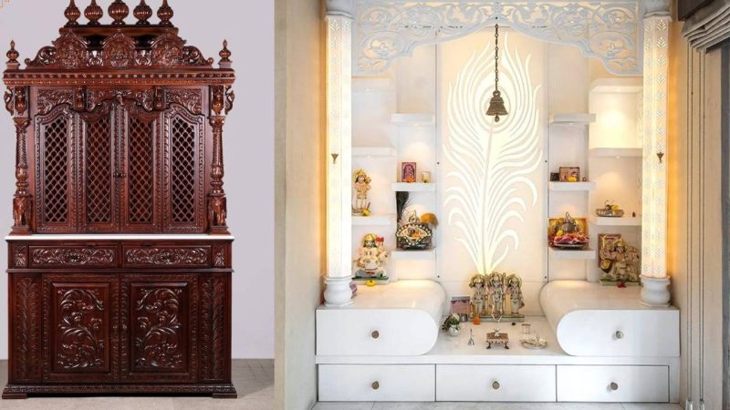 Carved Wooden vs. Marble Pooja Units: Which One Should You Choose?