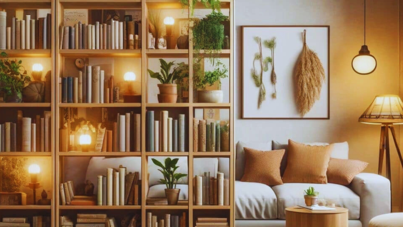 How to Use Bookshelves as Stylish Room Dividers