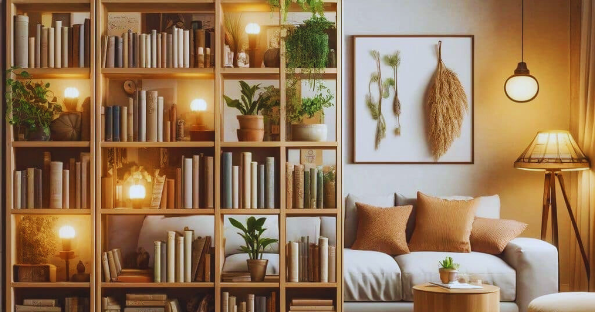 How to Use Bookshelves as Stylish Room Dividers