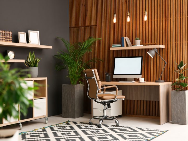 Chic and Comfy Home Office for Effortless Workdays