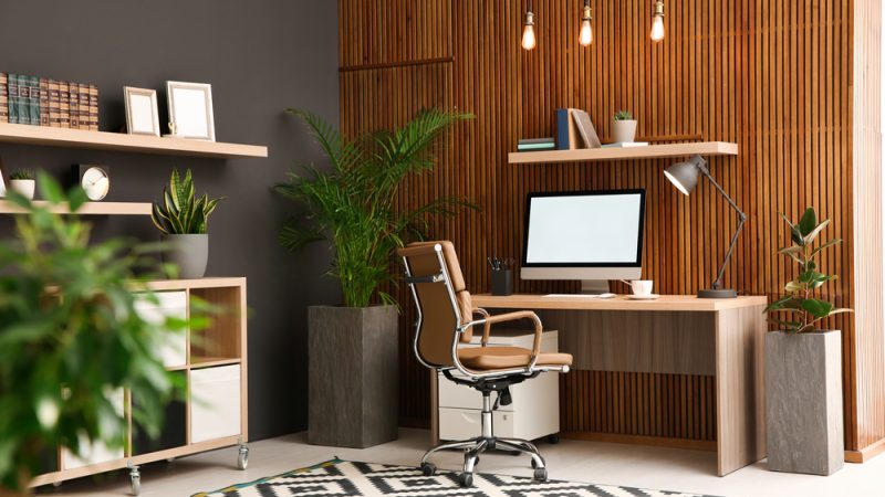 Chic and Comfy Home Office for Effortless Workdays