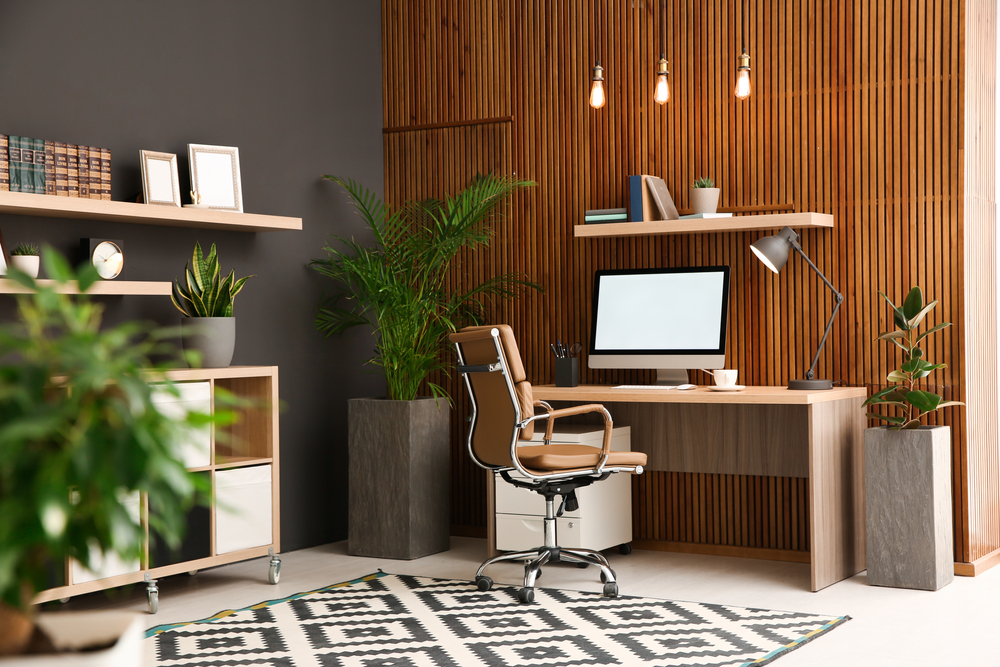Chic and Comfy Home Office for Effortless Workdays