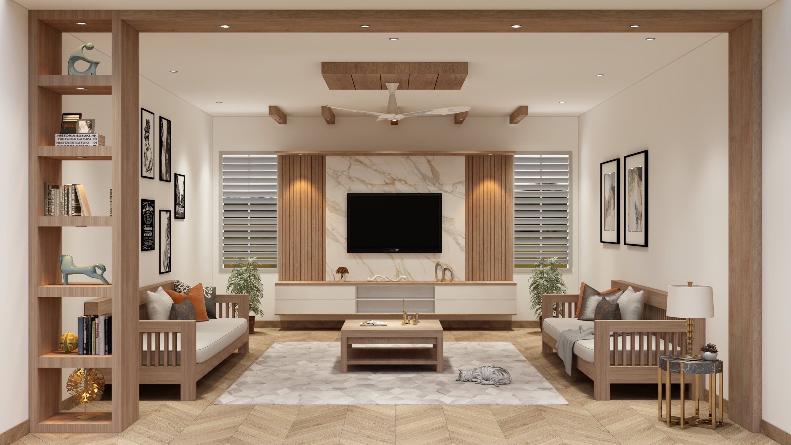 Main Hall Modern TV Unit Design Ideas for a Stylish Home