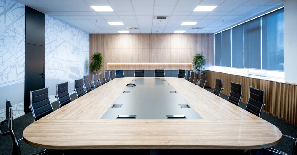What furniture and materials work best for small office interior design?