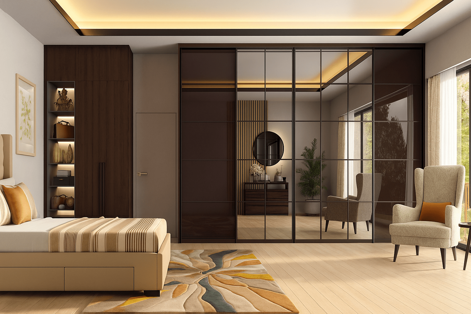 Stunning Bedroom Interior Design with Wardrobe That Works for You